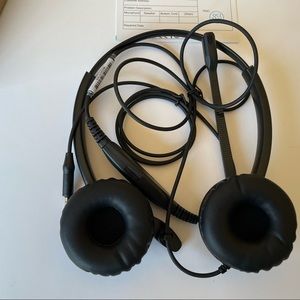 Lightweight Communication Headset With Mic 2 Ears